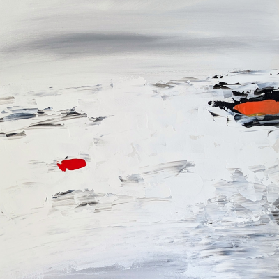 Abstract Landscape - White